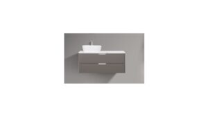 Trento 1200mm Double Drawer Wall-hung Bathroom Vanity-Misty Grey