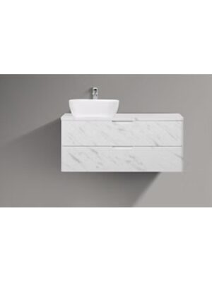 Trento 1200mm Double Drawer Wall-hung Bathroom Vanity-Calacatta