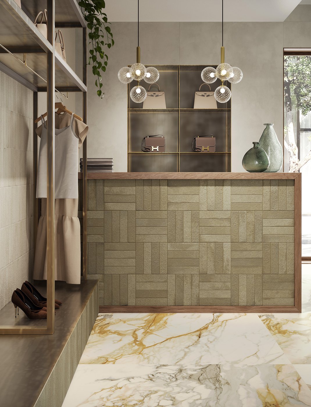 Fornace Verde Muschio Porcelain Subway Tile 60x240mm - Image 4