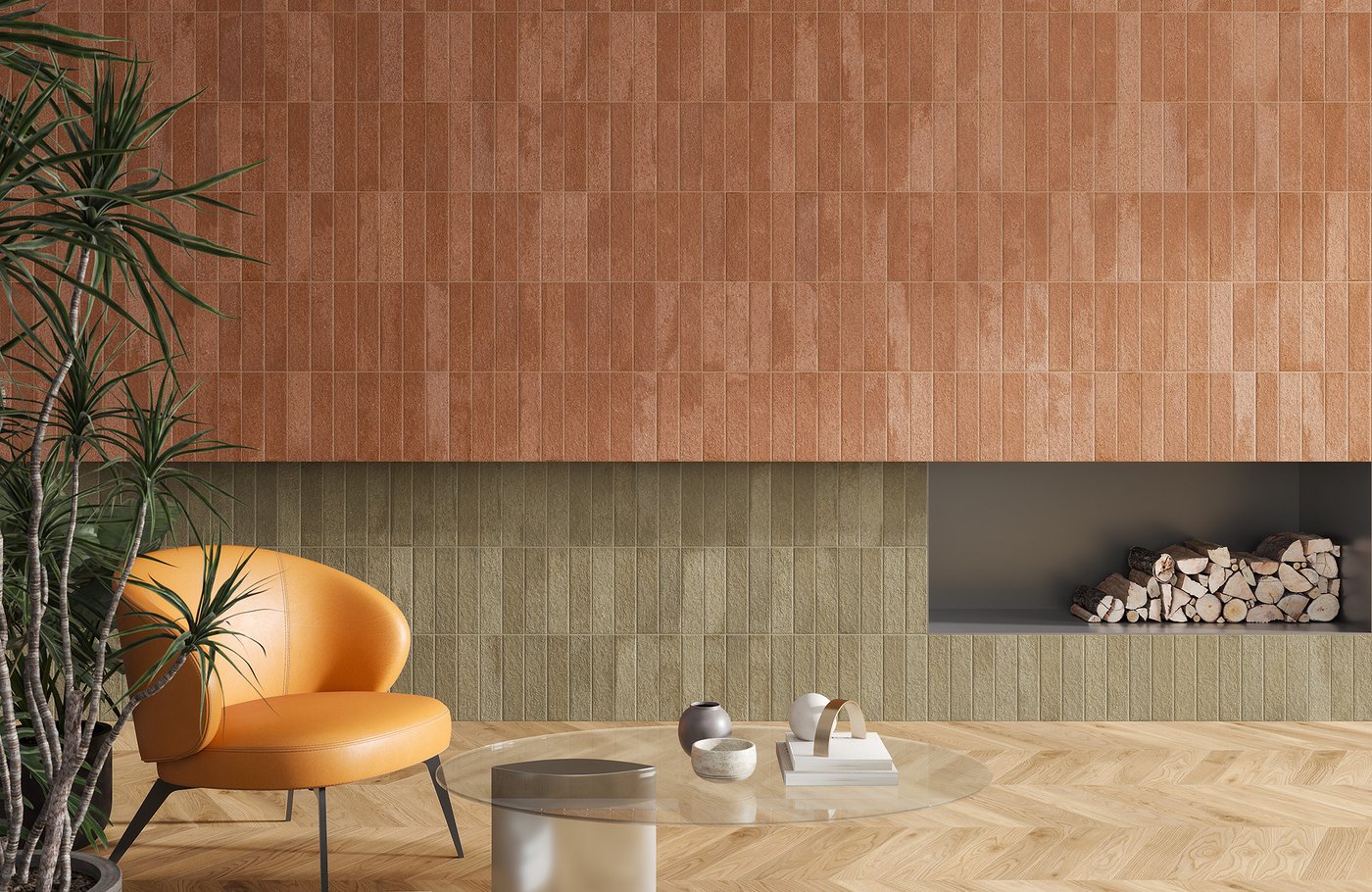 Fornace Verde Muschio Porcelain Subway Tile 60x240mm - Image 6