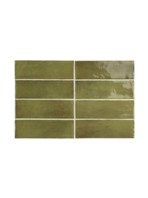 Coco Verd Gloss Porcelain Subway Tile 50x150mm